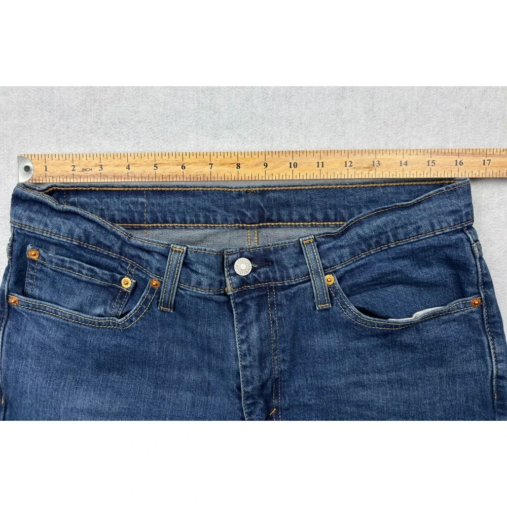 Levi's 511 Slim Fit Jeans Mens‎ 34x32 Medium Wash Blue Denim Pants 04511-1163